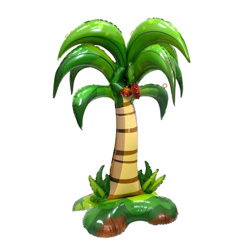 Aufblasbare Palme, Hawaii Deko für Sommerpartys, Palme Aufblasbar mit Standfuß, Hawaii Palme für tropische Feiern, 132 x 94 cm von Pcone Kon