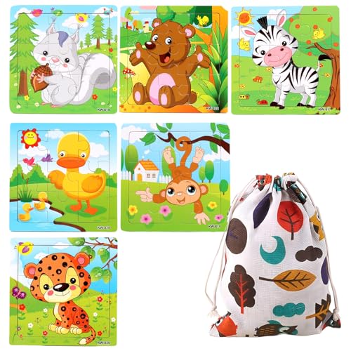 Kinderpuzzle Ab 2 Jahre, 7-teiliges Set Mit 6 Holzpuzzles Und 1 Baumwollbeutel, Lernspiele Ab 2 Jahre Für Kleinkinder, Puzzle Ab 2 Mit Tierdesigns Kinderpuzzle Ab 2 Jahre, 7-teiliges Set Mit 6 Holzpuzzles Und 1 Baumwollbeutel, Lernspiele Ab 2 Jahre Für Kleinkinder, Puzzle Ab 2 Mit Tierdesigns von Pcone Kon