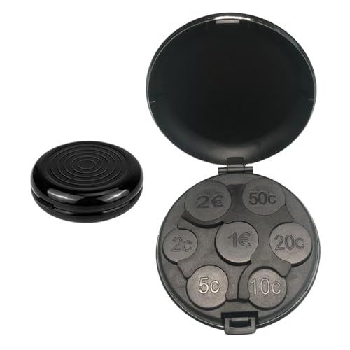 Kleingeld Aufbewahrung, Praktische Münzbox Für Kleingeld Sortierer, Stabile Aufbewahrungslösung Für Münzsammler, Ideal Für Auto, Büro Und Haushalt (Schwarz) Kleingeld Aufbewahrung, Praktische Münzbox Für Kleingeld Sortierer, Stabile Aufbewahrungslösung Für Münzsammler, Ideal Für Auto, Büro Und Haushalt (Schwarz) von Pcone Kon