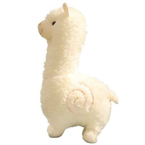 Alpaka Kuscheltier, Weißer Plüsch Alpaka, 25 cm Weiches Kuscheltier Für Kinder Und Erwachsene, Dekoration Für Zuhause Und Büro, Geschenk Für Alpaka Liebhaber Alpaka Kuscheltier, Weißer Plüsch Alpaka, 25 cm Weiches Kuscheltier Für Kinder Und Erwachsene, Dekoration Für Zuhause Und Büro, Geschenk Für Alpaka Liebhaber von PcvGef