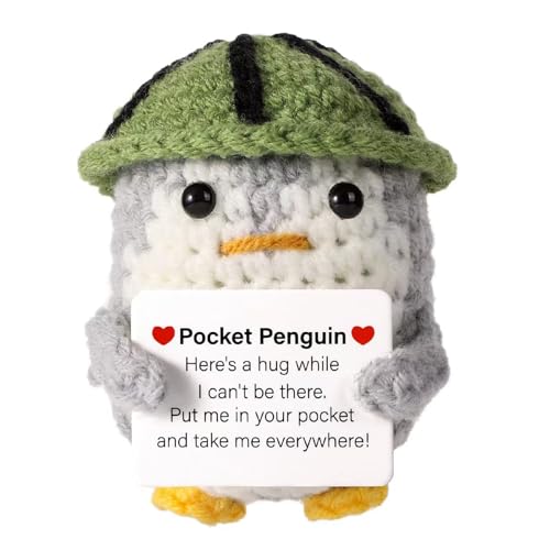 PcvGef Du Schaffst Das, Motivierender Pinguin Teddy, Handgemachtes Kuscheltier Als Mutmacher Geschenk, 1 Stück PcvGef Du Schaffst Das, Motivierender Pinguin Teddy, Handgemachtes Kuscheltier Als Mutmacher Geschenk, 1 Stück von PcvGef