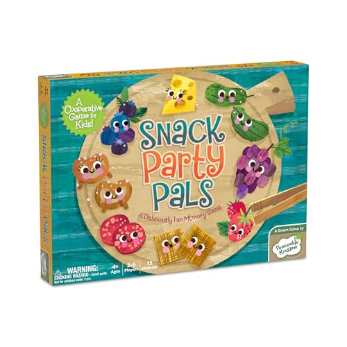 Peaceable Kingdom Snack Party Pals Kooperatives Spiel – lustiges Gedächtnisspiel für Vorschüler & Kindergärtner – ab 4 Jahren von Peaceable Kingdom