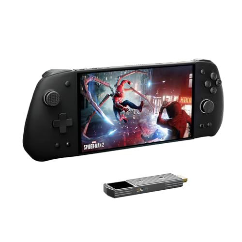 PeakDo 17,8 cm (7 Zoll) 60 Hz Streaming-Gaming-Handheld, 0 Latenz, 30,5 m, kabelloser Spielkonsolen-Monitor mit Controller für PC, Xbox, PS5/4, Switch (V3 SE) von PeakDo
