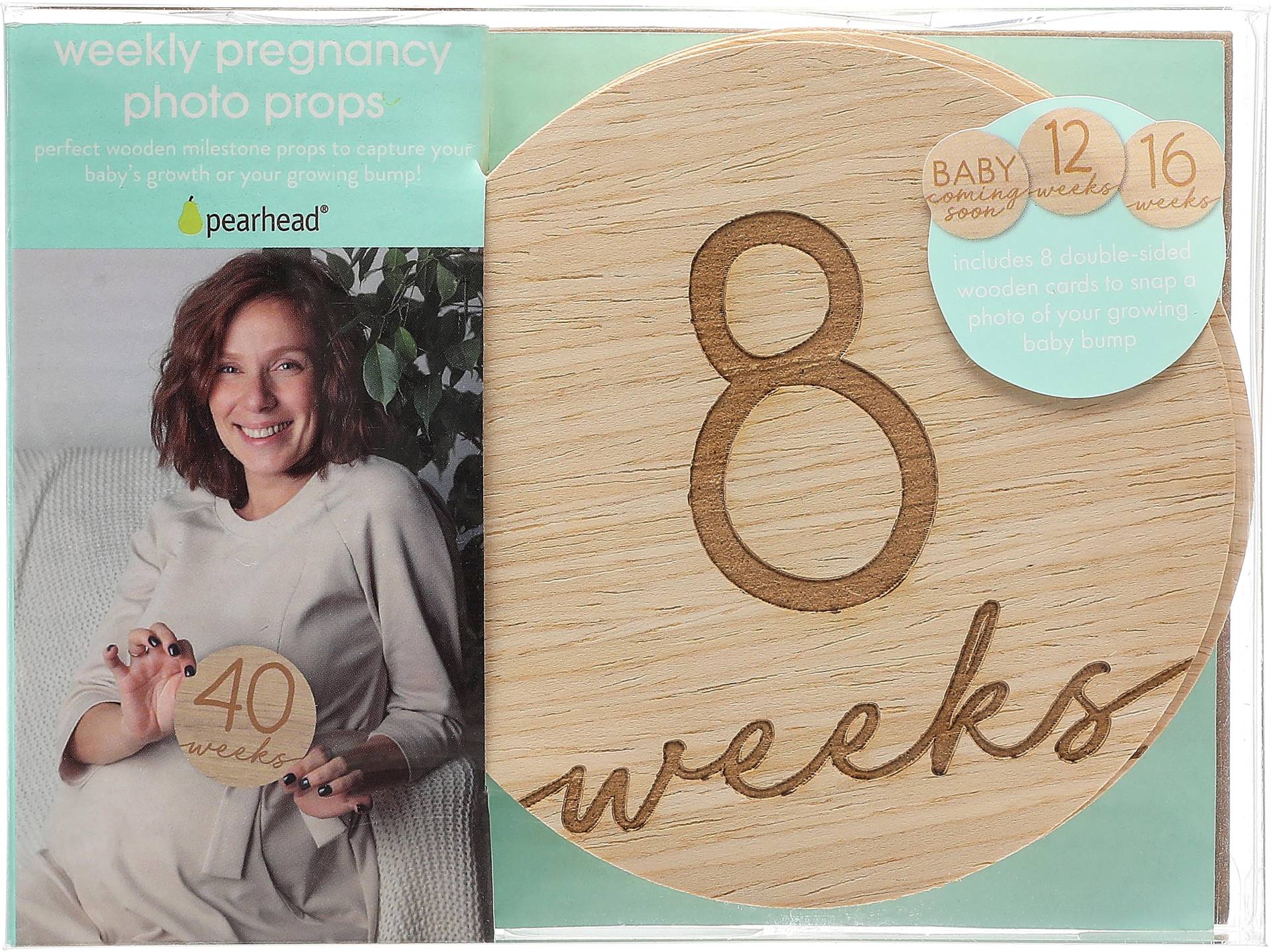 Pearhead Pregnancy Bildkarten, Wood Pearhead Pregnancy Bildkarten, Wood von Pearhead