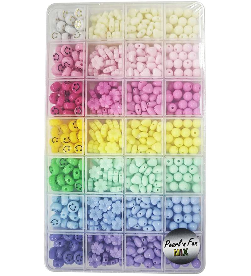 Pearl'n Fun Perlen - Schmuckset - Smiley/Blumen/Herzen/Rund - Pearl N Fun - One Size - Perlen Pearl'n Fun Perlen - Schmuckset - Smiley/Blumen/Herzen/Rund - Pearl N Fun - One Size - Perlen von Pearl N Fun