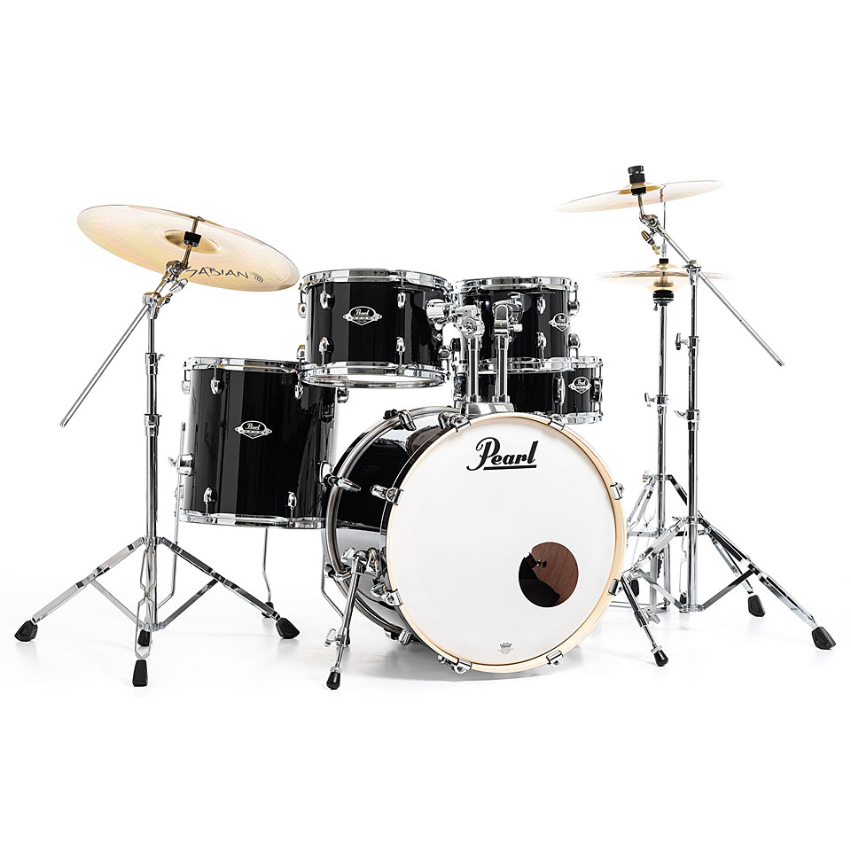Pearl Export 22" Jet Black Complete Drumset Schlagzeug Pearl Export 22" Jet Black Complete Drumset Schlagzeug von Pearl