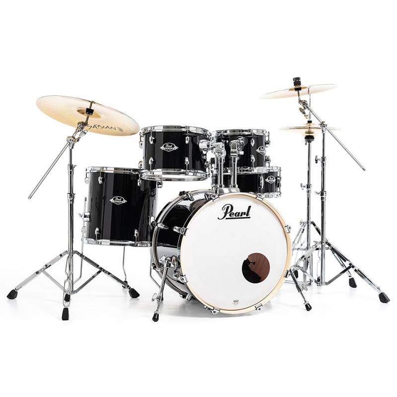 Pearl Export 22" Jet Black Complete Drumset Schlagzeug von Pearl