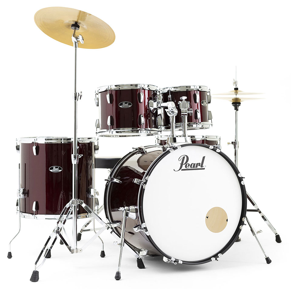 Pearl Roadshow 22" Red Wine with Solar Cymbals Schlagzeug von Pearl