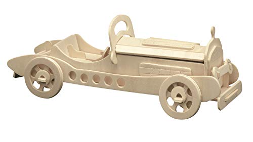 Holzbausatz Oldtimer II, 3D Puzzle Auto, Modellbausatz, Basteln mit Holz, Holzpuzzle, vorgestanzte Holzplatte, inkl. Schmirgelpapier, ausbrechen, zusammenstecken, fertig, Geschenkidee Holzbausatz Oldtimer II, 3D Puzzle Auto, Modellbausatz, Basteln mit Holz, Holzpuzzle, vorgestanzte Holzplatte, inkl. Schmirgelpapier, ausbrechen, zusammenstecken, fertig, Geschenkidee von Pebaro