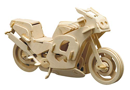 Pebaro 865/8 Holzbausatz Renn-Motorrad, 3D Puzzle Motorrad, 3D Puzzle, Modellbausatz, Basteln mit Holz, Holzpuzzle, vorgestanzte Holzplatte, ausbrechen, zusammenstecken, fertig, Geschenkidee Pebaro 865/8 Holzbausatz Renn-Motorrad, 3D Puzzle Motorrad, 3D Puzzle, Modellbausatz, Basteln mit Holz, Holzpuzzle, vorgestanzte Holzplatte, ausbrechen, zusammenstecken, fertig, Geschenkidee von Pebaro