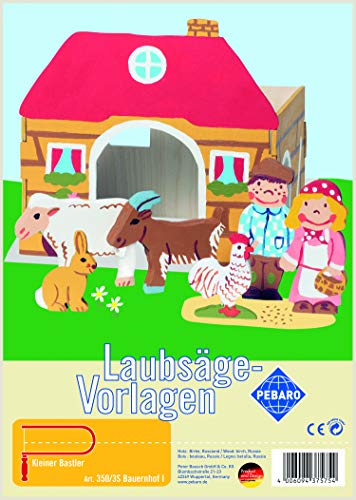 Pebaro 350/3S Laubsägevorlage Bauernhof I, 3mm Sperrholz DIN A 4, Motiv vorgedruckt, aussägen mit Laubsägebogen, basteln, anmalen, fertig, Laubsägen, Basteln mit Holz, Geschenkidee, Bastelset Pebaro 350/3S Laubsägevorlage Bauernhof I, 3mm Sperrholz DIN A 4, Motiv vorgedruckt, aussägen mit Laubsägebogen, basteln, anmalen, fertig, Laubsägen, Basteln mit Holz, Geschenkidee, Bastelset von Pebaro