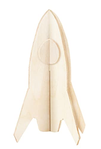 Pebaro 851/8 Holzbausatz Rakete, 3D Puzzle, Modellbausatz, Basteln mit Holz, Holzpuzzle, vorgestanzte Holzplatte, inkl. Schmirgelpapier, ausbrechen, zusammenstecken, fertig, Geschenkidee Pebaro 851/8 Holzbausatz Rakete, 3D Puzzle, Modellbausatz, Basteln mit Holz, Holzpuzzle, vorgestanzte Holzplatte, inkl. Schmirgelpapier, ausbrechen, zusammenstecken, fertig, Geschenkidee von Pebaro