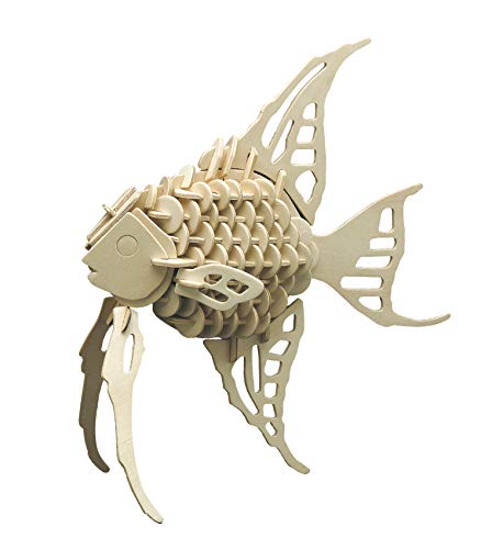Pebaro 852/2 Holzbausatz Fisch, 3D Puzzle, Modellbausatz, Basteln mit Holz, Holzpuzzle Tier, vorgestanzte Holzplatte, inkl. Schmirgelpapier, ausbrechen, zusammenstecken, fertig, Geschenkidee Pebaro 852/2 Holzbausatz Fisch, 3D Puzzle, Modellbausatz, Basteln mit Holz, Holzpuzzle Tier, vorgestanzte Holzplatte, inkl. Schmirgelpapier, ausbrechen, zusammenstecken, fertig, Geschenkidee von Pebaro
