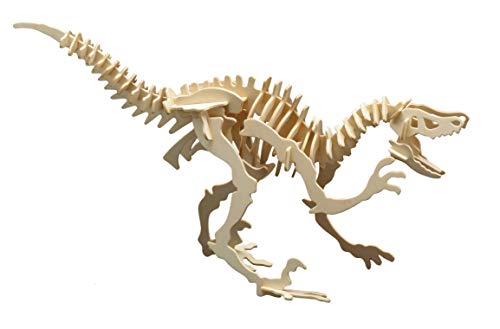 Pebaro 856/1 Holzbausatz Velociraptor, Dinosaurier 3D Puzzle, Basteln mit Holz, Holzpuzzle, Bastelset, vorgestanzte Holzplatte, inkl. Schmirgelpapier, ausbrechen, zusammenstecken, fertig, Geschenkidee, Mittel Pebaro 856/1 Holzbausatz Velociraptor, Dinosaurier 3D Puzzle, Basteln mit Holz, Holzpuzzle, Bastelset, vorgestanzte Holzplatte, inkl. Schmirgelpapier, ausbrechen, zusammenstecken, fertig, Geschenkidee, Mittel von Pebaro