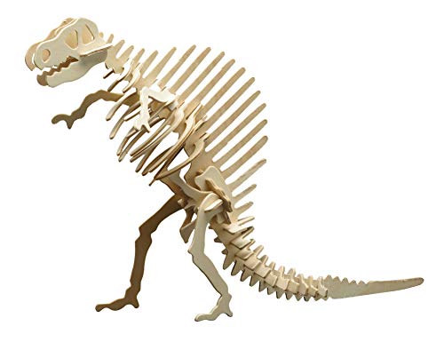 Pebaro 856/7 Holzbausatz Ouranosaurus, 3D Puzzle Dinosaurier, Modellbausatz, Basteln mit Holz, Holzpuzzle, Bastelset, vorgestanzte Holzplatte, ausbrechen, zusammenstecken, fertig, Geschenkidee von Pebaro