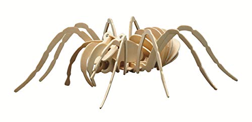 Pebaro 857/1 Holzbausatz Tarantel, 3D Puzzle Spinne, Modellbausatz, Basteln mit Holz, Holzpuzzle, Bastelset, vorgestanzte Holzplatte, ausbrechen, zusammenstecken, fertig, Geschenkidee Pebaro 857/1 Holzbausatz Tarantel, 3D Puzzle Spinne, Modellbausatz, Basteln mit Holz, Holzpuzzle, Bastelset, vorgestanzte Holzplatte, ausbrechen, zusammenstecken, fertig, Geschenkidee von Pebaro