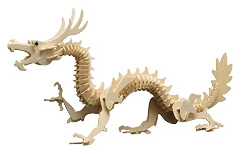 Pebaro 857/6 Holzbausatz Chinesischer Drachen, 3D Puzzle Fantasy, Modellbausatz, Basteln mit Holz, Holzpuzzle, Bastelset, vorgestanzte Holzplatte, ausbrechen, zusammenstecken, fertig, Geschenkidee Pebaro 857/6 Holzbausatz Chinesischer Drachen, 3D Puzzle Fantasy, Modellbausatz, Basteln mit Holz, Holzpuzzle, Bastelset, vorgestanzte Holzplatte, ausbrechen, zusammenstecken, fertig, Geschenkidee von Pebaro