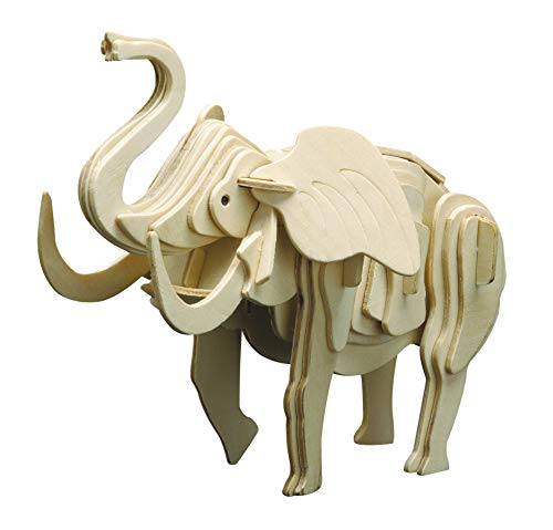 Pebaro 859/7 Holzbausatz Elefant, 3D Puzzle Tier, Modellbausatz, Basteln mit Holz, Holzpuzzle, Bastelset, vorgestanzte Holzplatte, ausbrechen, zusammenstecken, fertig, Geschenkidee Pebaro 859/7 Holzbausatz Elefant, 3D Puzzle Tier, Modellbausatz, Basteln mit Holz, Holzpuzzle, Bastelset, vorgestanzte Holzplatte, ausbrechen, zusammenstecken, fertig, Geschenkidee von Pebaro
