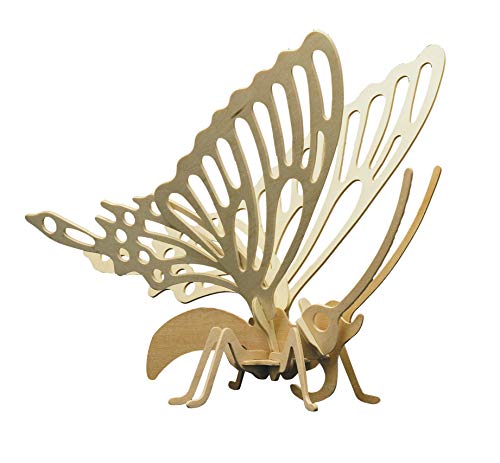 Pebaro 860/4 Holzbausatz Schmetterling, 3D Puzzle, Modellbausatz, Basteln mit Holz, Holzpuzzle Tier, vorgestanzte Holzplatte, inkl. Schmirgelpapier, ausbrechen, zusammenstecken, fertig, Geschenkidee Pebaro 860/4 Holzbausatz Schmetterling, 3D Puzzle, Modellbausatz, Basteln mit Holz, Holzpuzzle Tier, vorgestanzte Holzplatte, inkl. Schmirgelpapier, ausbrechen, zusammenstecken, fertig, Geschenkidee von Pebaro