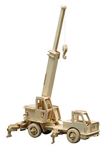 Pebaro 863/4 Holzbausatz Kranwagen, 3D Puzzle Baufahrzeug, Modellbausatz, Basteln mit Holz, Holzpuzzle, Bastelset, vorgestanzte Holzplatte, ausbrechen, zusammenstecken, fertig, Geschenkidee Pebaro 863/4 Holzbausatz Kranwagen, 3D Puzzle Baufahrzeug, Modellbausatz, Basteln mit Holz, Holzpuzzle, Bastelset, vorgestanzte Holzplatte, ausbrechen, zusammenstecken, fertig, Geschenkidee von Pebaro