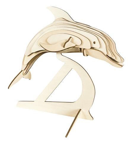 Pebaro 864/1L Holzbausatz Delphin Lasercut, 3D Puzzle, Holzpuzzle Pebaro 864/1L Holzbausatz Delphin Lasercut, 3D Puzzle, Holzpuzzle von Pebaro