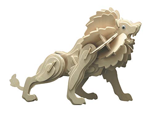 Pebaro 871/1 Holzbausatz Löwe, 3D Puzzle Tier, Modellbausatz, Basteln mit Holz, Holzpuzzle, Bastelset, vorgestanzte Holzplatte, ausbrechen, zusammenstecken, fertig, Geschenkidee Pebaro 871/1 Holzbausatz Löwe, 3D Puzzle Tier, Modellbausatz, Basteln mit Holz, Holzpuzzle, Bastelset, vorgestanzte Holzplatte, ausbrechen, zusammenstecken, fertig, Geschenkidee von Pebaro