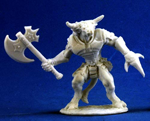 Pechetruite 1 x BRONZEHEART Minotaur Hero - Reaper Bones Miniature zum Rollenspiel Kriegsspiel - 77255 von Pechetruite