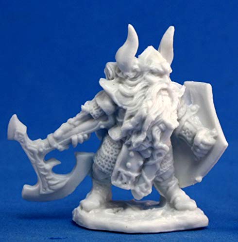 Pechetruite 1 x DAIN DEEPAXE Dwarf - Reaper Bones Miniature zum Rollenspiel Kriegsspiel - 77074 von Pechetruite