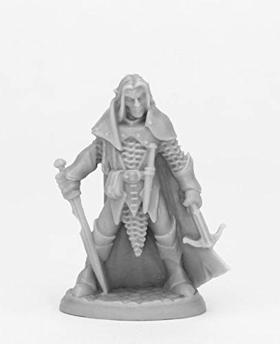 Pechetruite 1 x Dark ELF Male Warrior - Reaper Bones Miniature zum Rollenspiel Kriegsspiel - 44072 von Pechetruite