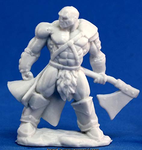 Pechetruite 1 x GOLDAR Barbarian Warrior - Reaper Bones Miniature zum Rollenspiel Kriegsspiel - 77047 von REAPER MINIATURES