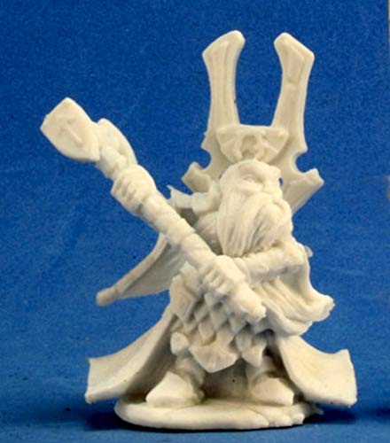 Pechetruite 1 x HERRYK Dwarf Priest - Reaper Bones Miniature zum Rollenspiel Kriegsspiel - 77220 von Pechetruite