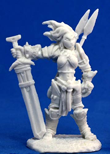 Pechetruite 1 x Pathfinder Amiri Iconic Barbarian - Reaper Bones Miniature zum Rollenspiel Kriegsspiel - 89005 von Pechetruite