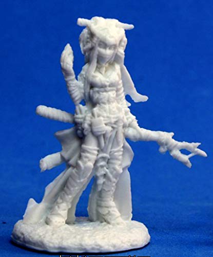Pechetruite 1 x Pathfinder FEIYA Iconic Witch - Reaper Bones Miniature zum Rollenspiel Kriegsspiel - 89008 von Reaper