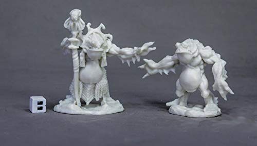 Pechetruite 2 x DEEP ONE Priest and Servitor - Reaper Bones Miniature zum Rollenspiel Kriegsspiel - 77520 von Pechetruite