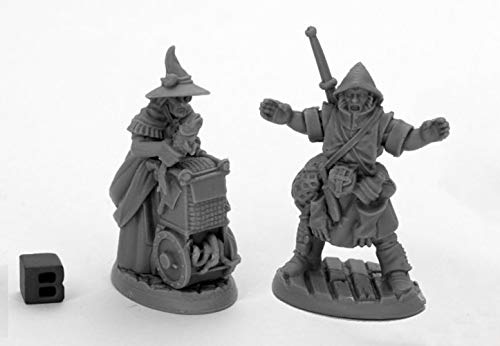 Pechetruite 2 x DREADMERE Townsfolk Fishmongers - Reaper Bones Miniature zum Rollenspiel Kriegsspiel - 44035 von Pechetruite