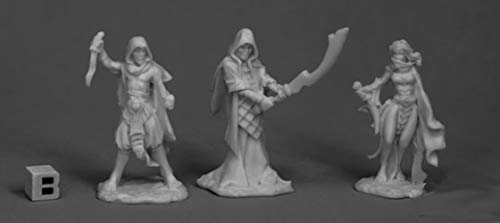 Pechetruite 3 x CULTISTS - Reaper Bones Miniature zum Rollenspiel Kriegsspiel - 77517 von REAPER MINIATURES