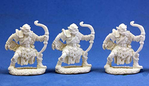 Pechetruite 3 x ORC Archer - Reaper Bones Miniature zum Rollenspiel Kriegsspiel - 77002 von REAPER MINIATURES