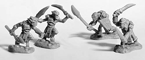 Pechetruite 4 x Armored Goblin Warriors - Reaper Bones Miniature zum Rollenspiel Kriegsspiel - 77679 von Pechetruite