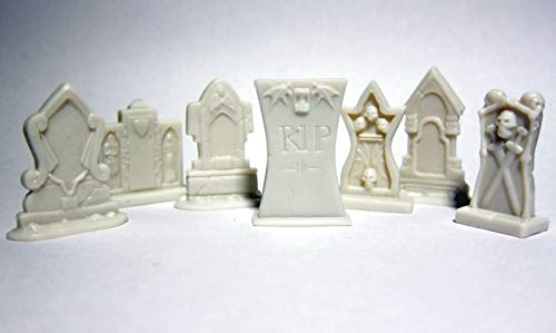 Pechetruite 7 x TOMBSTONES - Reaper Bones Miniature zum Rollenspiel Kriegsspiel - 77534 von REAPER MINIATURES