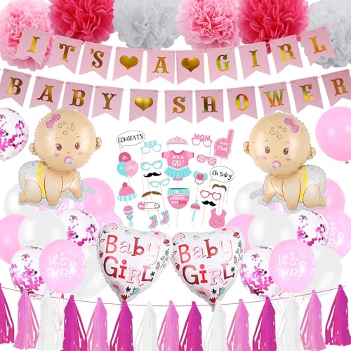 Babyparty-Dekorationen für Jungen Mädchen (rosa Babyparty-Dekorationen) von Pecration