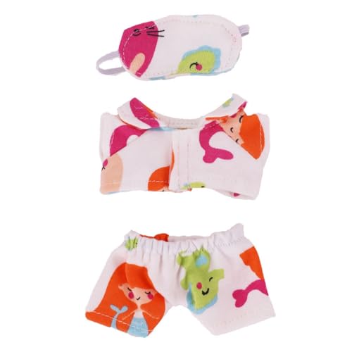 Puppenkleidung für Zubehör, stilvolles Kawaii-Outfit-Set, geeignet für 15 cm und 17 cm große Puppen, Kleid zum Beeindrucken von Puppen, Bekleidungsset Ersatz (keine Puppe) (Stil 3) von PeeToos