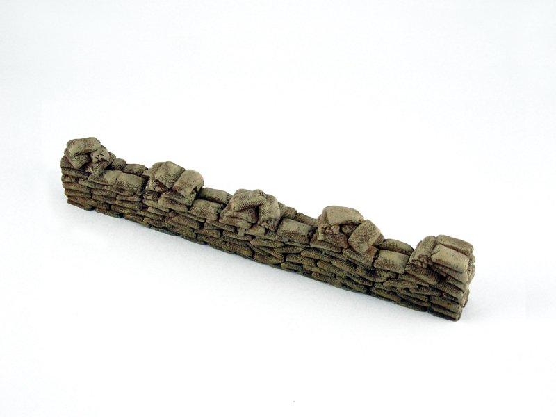 Sandbags 28 mm bemalt Sandbags 28 mm bemalt von Pegasus Hobbies