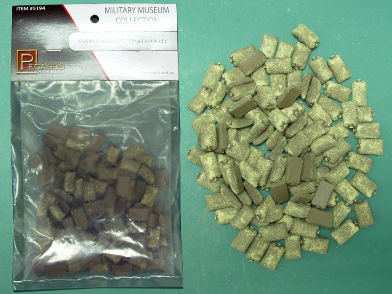 Sandsäcke, bemalt Sandsäcke, bemalt von Pegasus Hobbies
