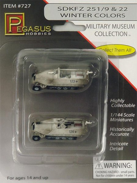 SdKFZ 251/9 & 22, Wintertarnung SdKFZ 251/9 & 22, Wintertarnung von Pegasus Hobbies