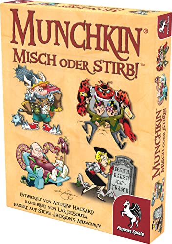 Munchkin: Misch oder stirb!, Kartenspiel (DE), für 3-6 Spieler, ab 12 Jahren von Pegasus Spiele