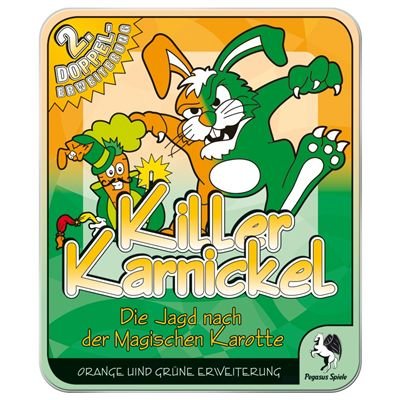 Pegasus 17621G - Killer Karnickel: Erweiterung Metalldose orange / grüne Pegasus 17621G - Killer Karnickel: Erweiterung Metalldose orange / grüne von Pegasus Spiele