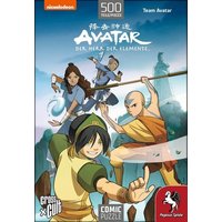Pegasus 76003G - Avatar, Der Herr der Elemente (Team Avatar), Comic-Puzzle, 500 Teile von Pegasus Spiele