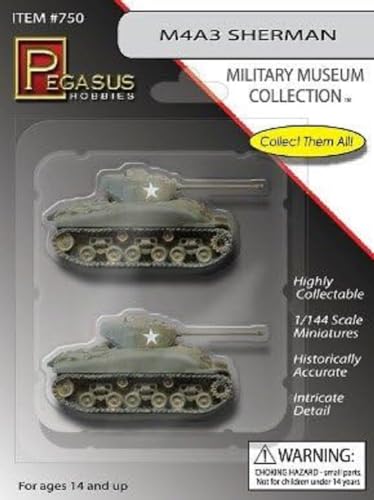 Pegasus 950750" 1/144 M4A3 Sherman Modellbausatz von Pegasus