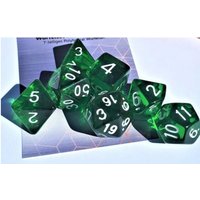 Pegasus DIC09131 - Würfelset, RPG Würfel, 7-teilig, transparent darkgreen Pegasus DIC09131 - Würfelset, RPG Würfel, 7-teilig, transparent darkgreen von Pegasus Spiele