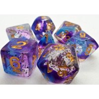 Pegasus DIC70715 - Würfelset, RPG Würfel, 7-teilig, Confetti, Violett Sulfer Pegasus DIC70715 - Würfelset, RPG Würfel, 7-teilig, Confetti, Violett Sulfer von Pegasus Spiele